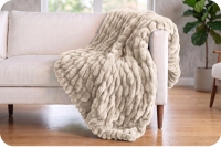Signature 60" x 72" Luxe Cuddle&reg; Blanket Milan Pearl