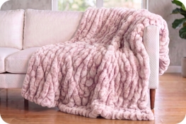 Deluxe 60" x 90" Luxe Cuddle&reg; Blanket Milan Cheetah Woodrose