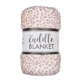 Deluxe 60" x 90" Luxe Cuddle&reg; Blanket Milan Cheetah Woodrose