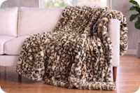 Deluxe 60" x 90" Luxe Cuddle&reg; Blanket Milan Clouded Leo Sand