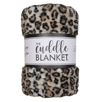 Deluxe 60" x 90" Luxe Cuddle&reg; Blanket Milan Clouded Leo Sand