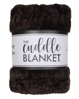 Deluxe 60" x 90" Luxe Cuddle&reg; Blanket Milan Enzo Black Coffee
