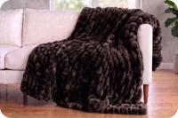 Deluxe 60" x 90" Luxe Cuddle&reg; Blanket Milan Enzo Black Coffee