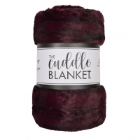 Deluxe 60" x 90" Luxe Cuddle&reg; Blanket Milan Enzo Cherry Cola