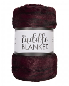 Deluxe 60" x 90" Luxe Cuddle&reg; Blanket Milan Enzo Cherry Cola