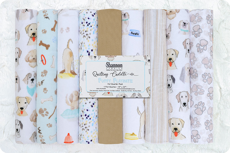 Quilting Cuddle&reg; Fat Quarter Pack Puppy Playdate