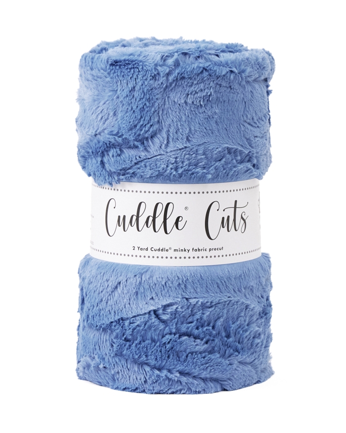 2 Yard Luxe Cuddle® Cut Hide Bluebell
