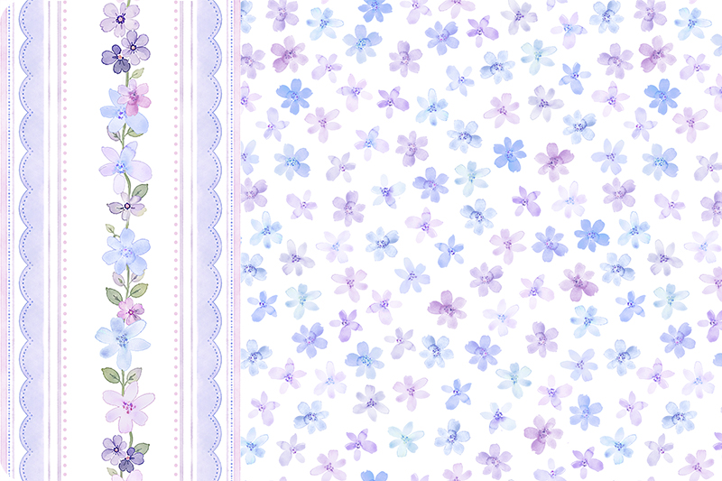 Amelia Posy Digital Cuddle&reg; Blue/Lavender