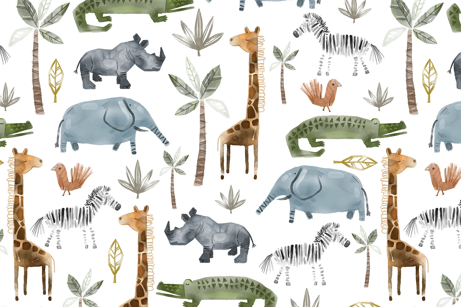 Animal Safari Digital Cuddle&reg; Multi