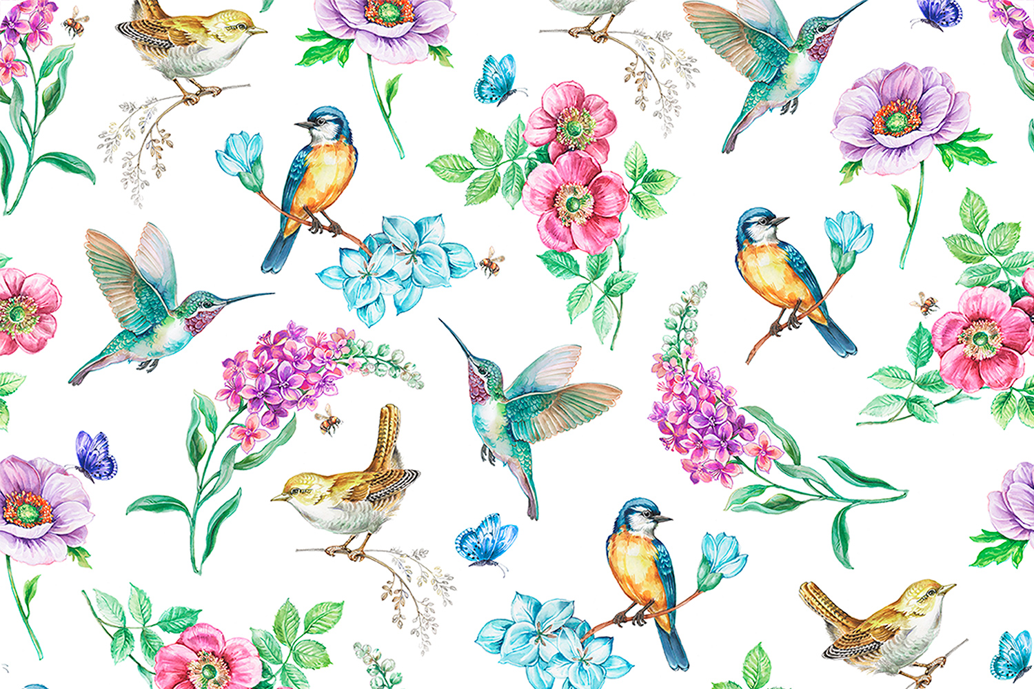 Birds in Bloom Digital Cuddle&reg; Multi