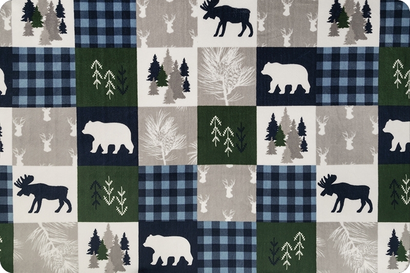 Cabin Quilt Digital Cuddle® Navy