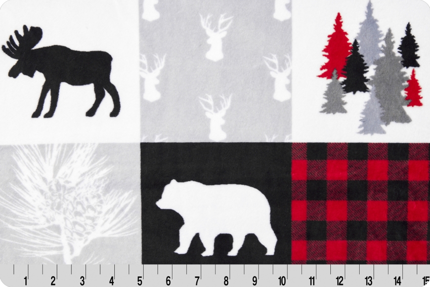 Cabin Quilt Digital Cuddle® Scarlet