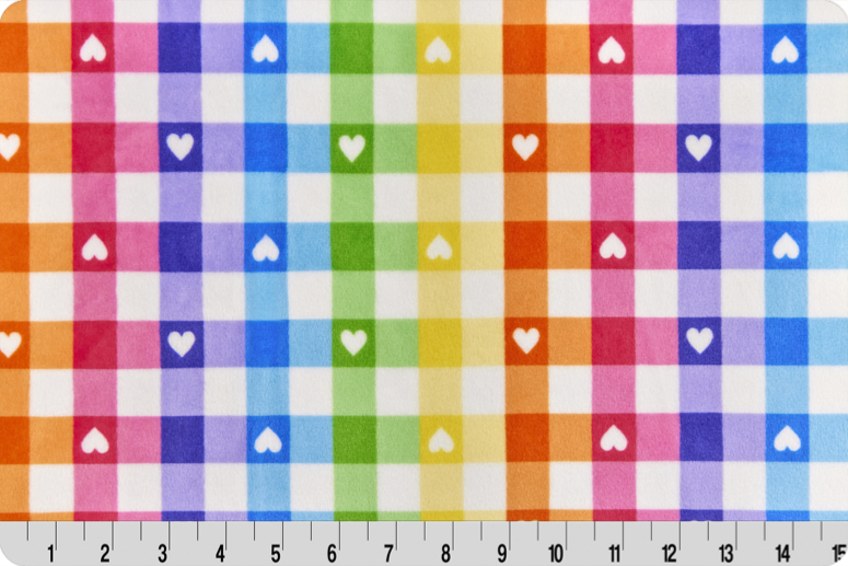 Gingham Hearts Digital Cuddle® Fuchsia