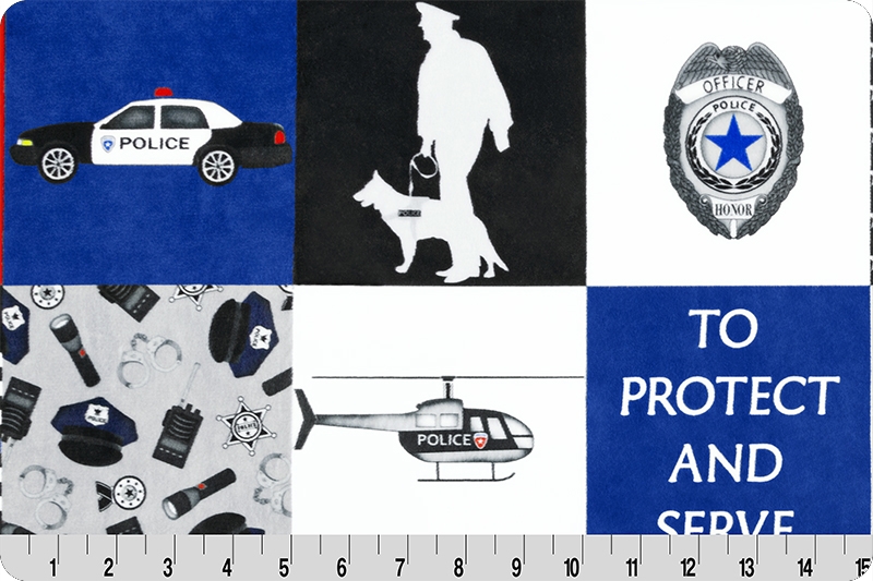 Police Digital Cuddle® Blue Line