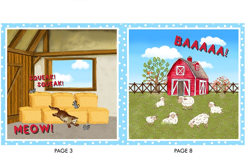 On the Farm Digital Cuddle® Panel Multi