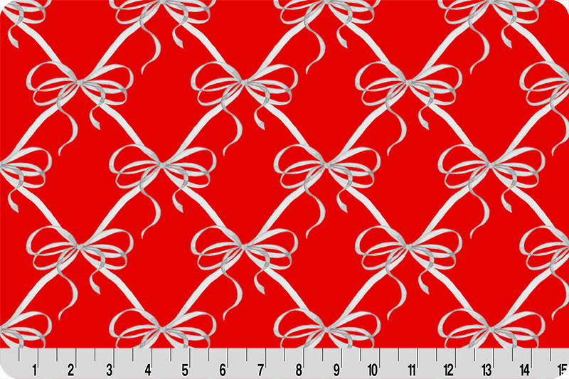 Tied with a Bow Digital Cuddle&reg; Scarlet/Grey
