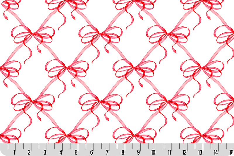 Tied with a Bow Digital Cuddle&reg; Snow/Cardinal