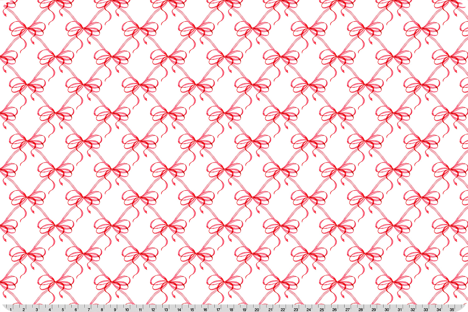 Tied with a Bow Digital Cuddle&reg; Snow/Cardinal