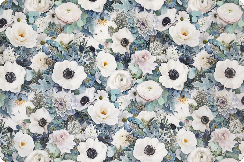 Hoffman Blooming Buds Digital Cuddle&reg; White