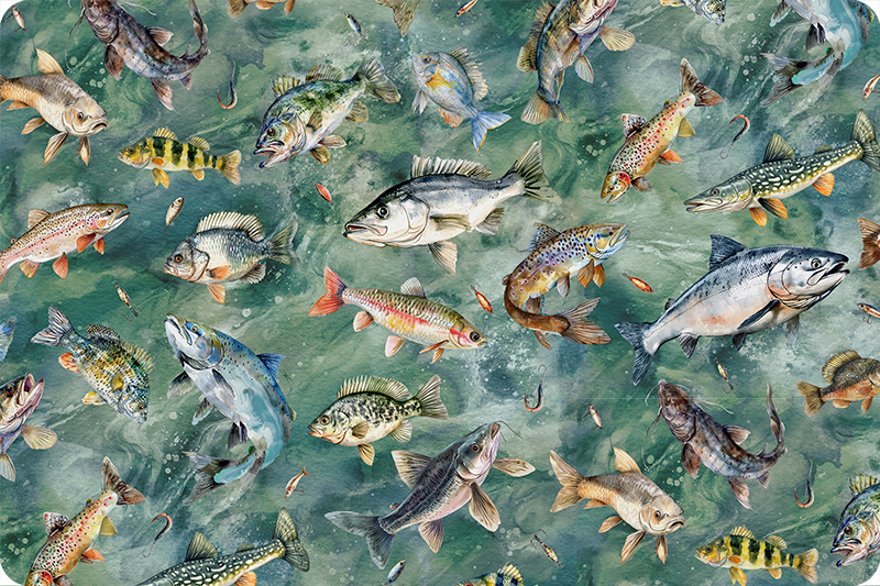 Hoffman Fish Toss Digital Cuddle&reg; Moss