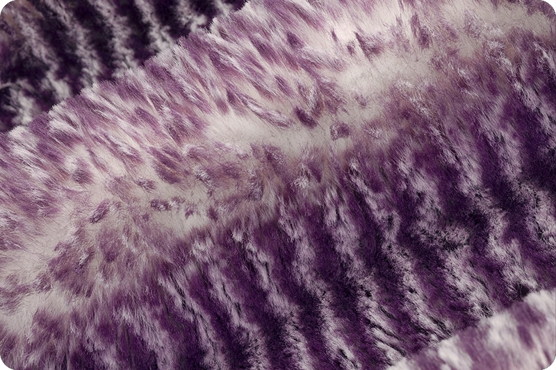 Cali Fabrics Arctic Lynx Cuddle Fur Fabric by the Yard