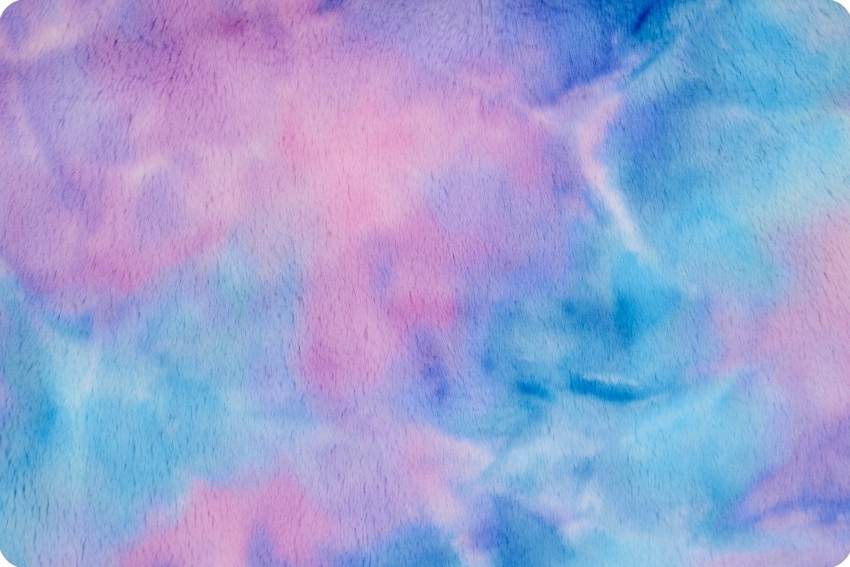 Cuddle Minky - Blue Tie Dye (Shannon Fabrics) — Starry Night Hollow