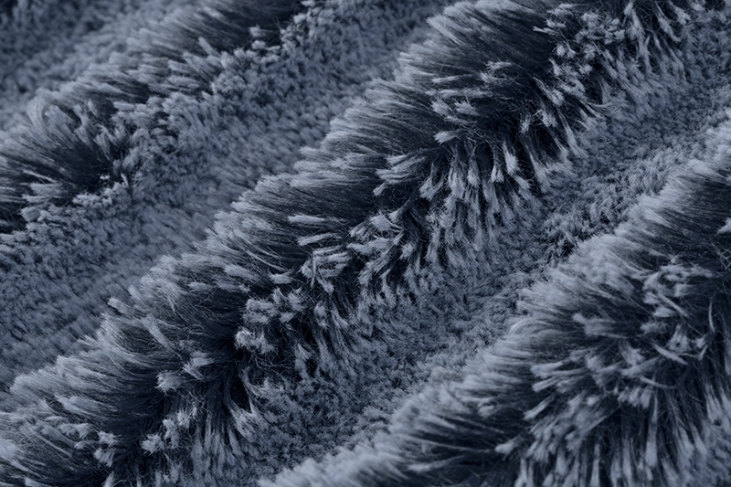 Luxe Cuddle® Frosted Shaggy Navy/Bluebell
