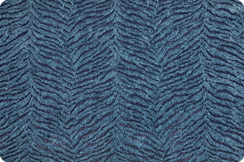 Luxe Cuddle® Heather Zebra Aquamarine/Navy