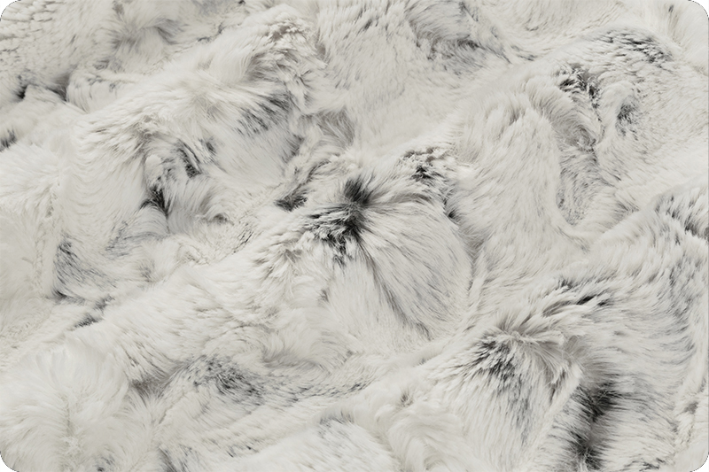 Luxe Cuddle® Glacier in Alloy Gray High Pile Furry Fabric MINKY From  Shannon Fabric 15mm 