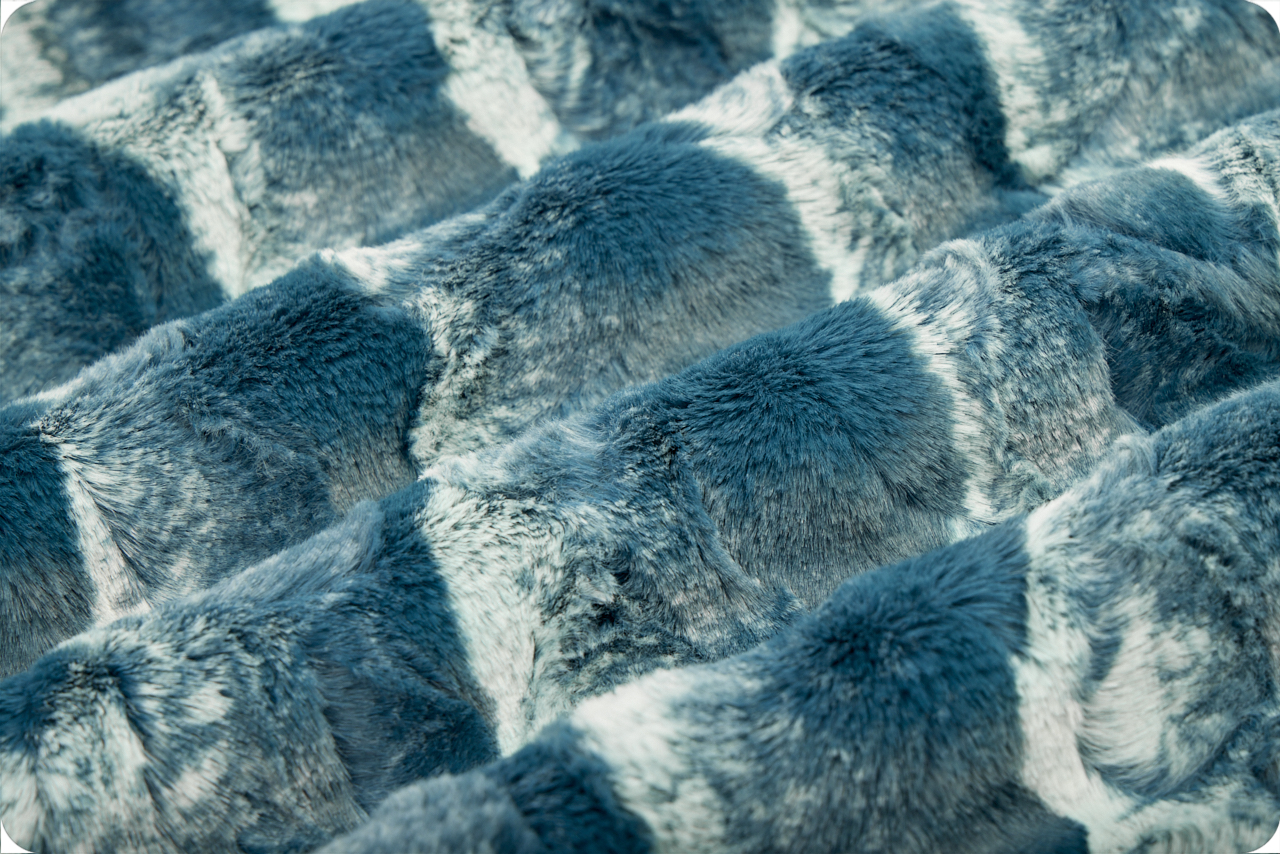 Shannon - Luxe Cuddle Glacier - Mallard Minky Fabric – Pearls and