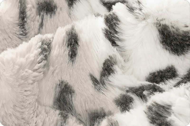 Cali Fabrics Arctic Lynx Cuddle Fur Fabric by the Yard
