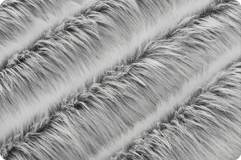 Monkey Shag Fur Gray Frost