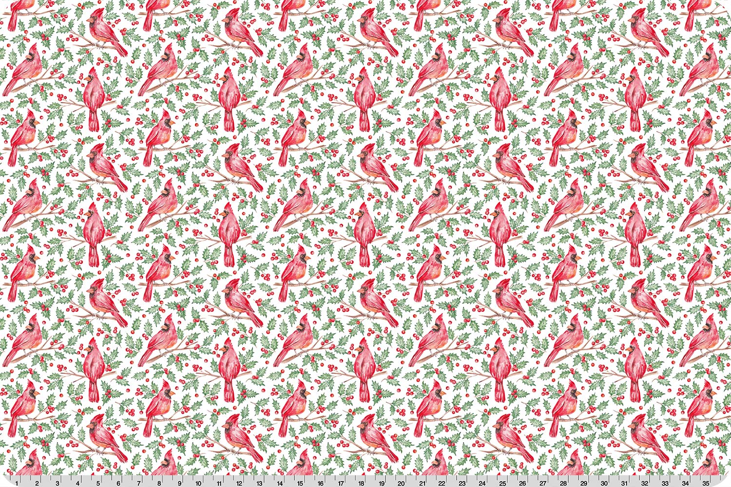 Christmas Keepsake Cardinal Joy Quilting Cuddle&reg; Multi