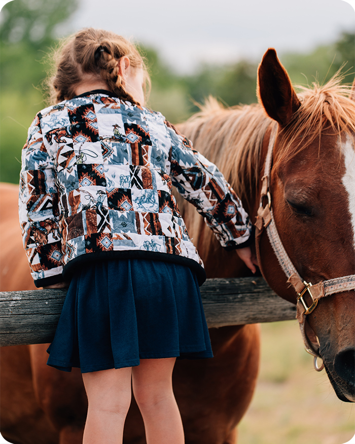 Echoes of the Range Homestead Quilting Cuddle&reg; Jeans