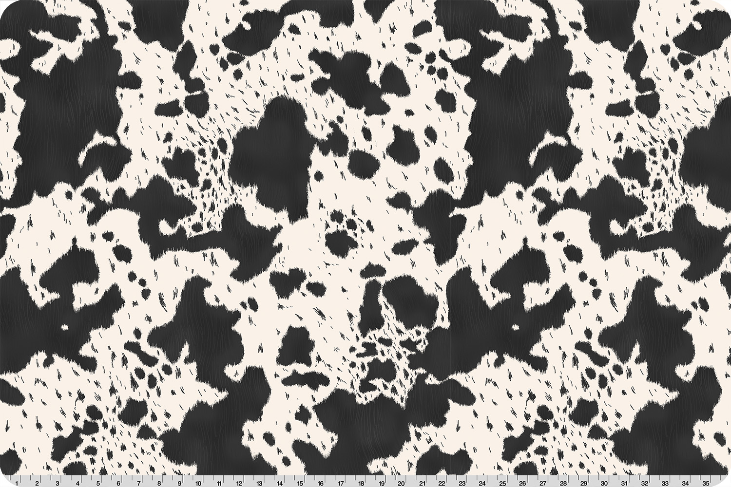 Echoes of the Range Longhorn Quilting Cuddle&reg; Black