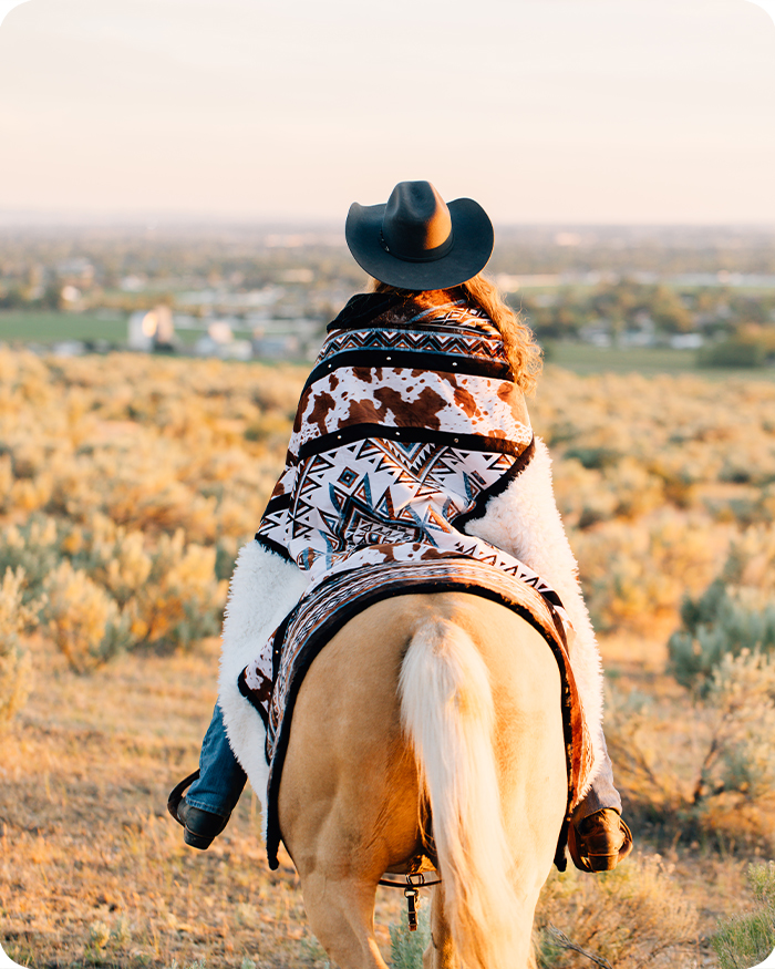 Echoes of the Range Running Wild Quilting Cuddle&reg; Black