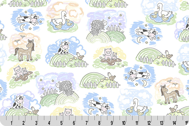 Lil Pastures Goodnight Farm Quilting Cuddle® Pastel