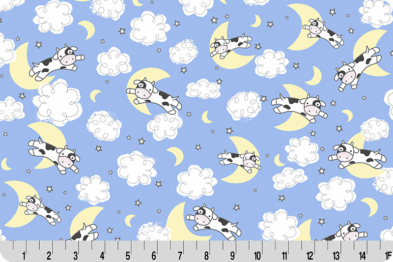 Over The Moon Goodnight Farm Quilting Cuddle® Blue