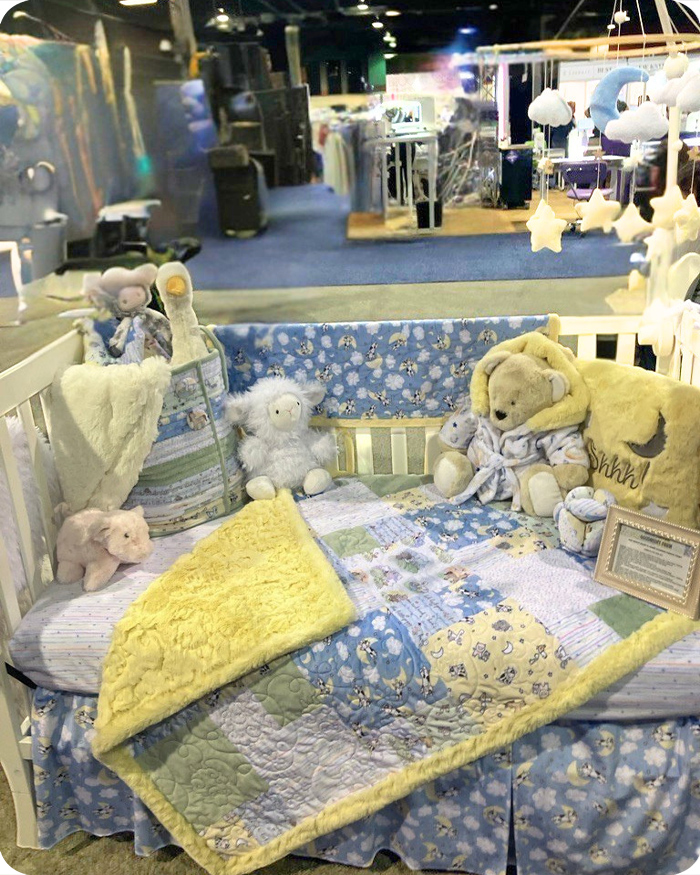 Goodnight Farm Over The Moon Quilting Cuddle&reg; Blue