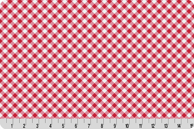 Cottage Rose Lane Gingham Quilting Cuddle® Candy Apple