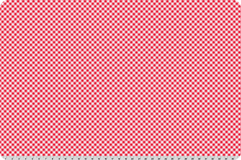 Cottage Rose Lane Gingham Quilting Cuddle® Candy Apple