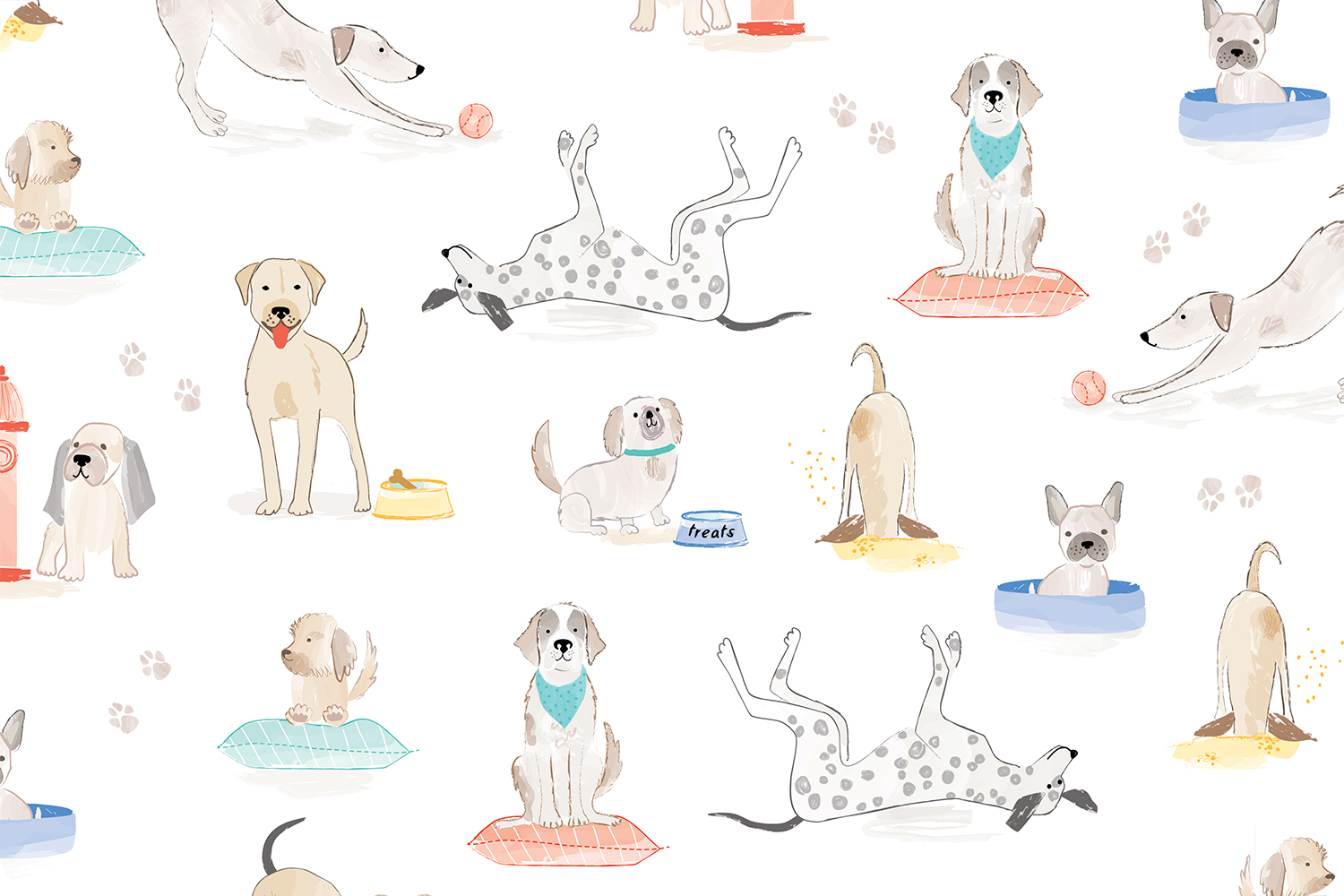 Puppy Playdate Bark Park Quilting Cuddle&reg; Multi