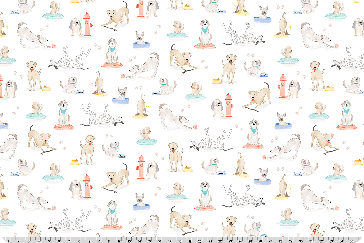 Puppy Playdate Bark Park Quilting Cuddle&reg; Multi