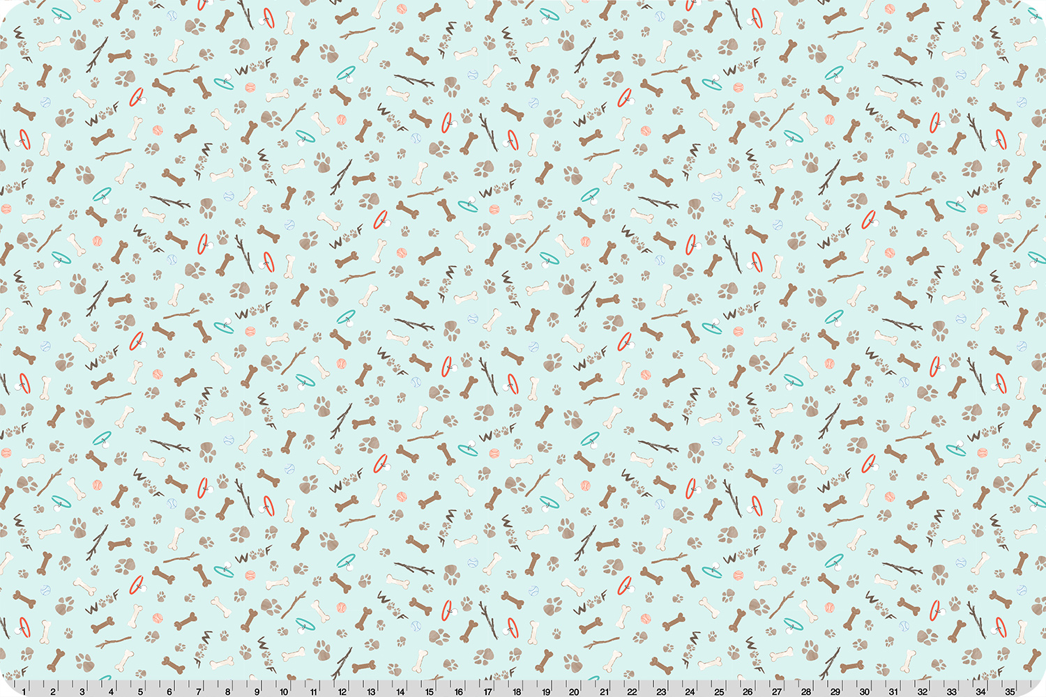 Puppy Playdate Fetch Quilting Cuddle&reg; Seaglass