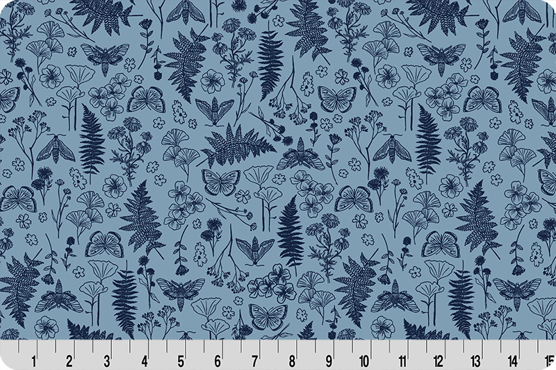 Whispering Blooms Faegrove Quilting Cuddle® Blue