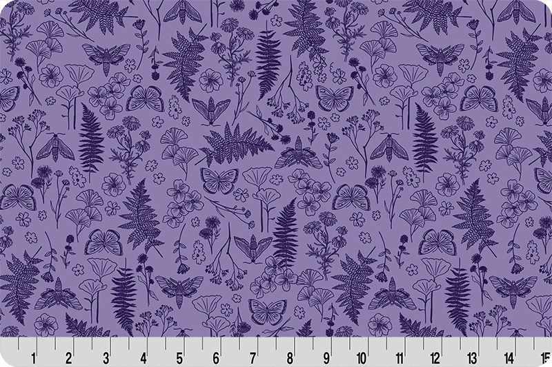 Whispering Blooms Faegrove Quilting Cuddle® Purple