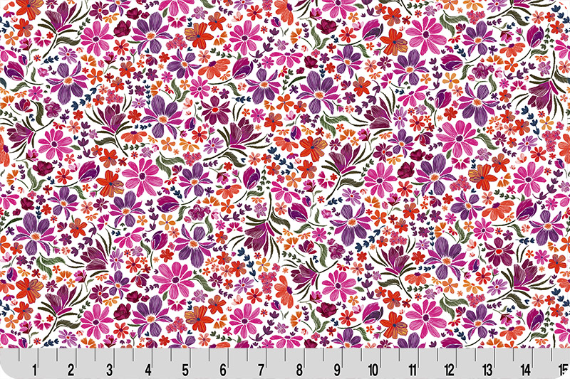 Whispering Blooms Mystic Quilting Cuddle® Snow