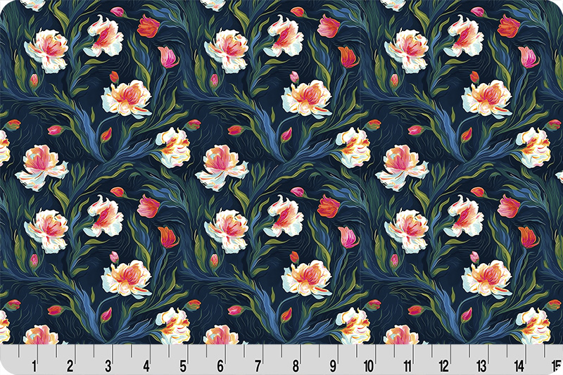 Whispering Blooms Nightshade Quilting Cuddle® Vibrant