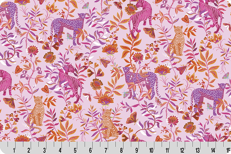 Wanderlust Big Cats Quilting Cuddle® Pink