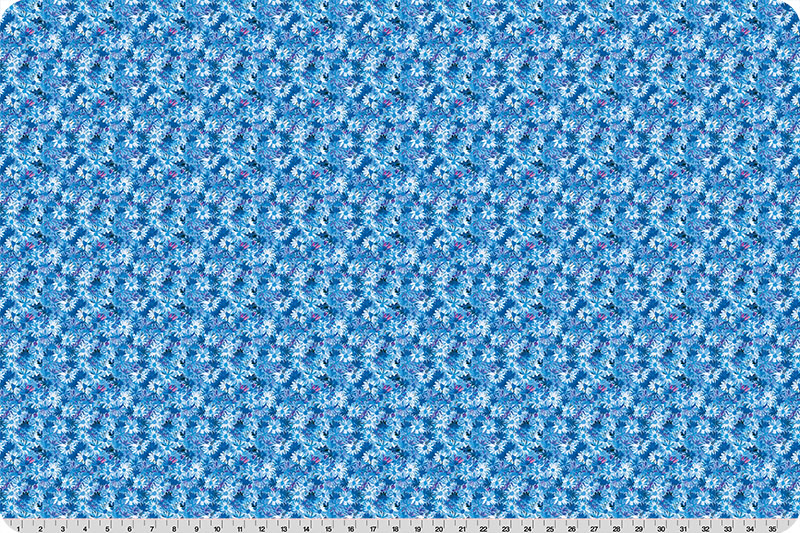 Wanderlust Daisies Quilting Cuddle® Blue
